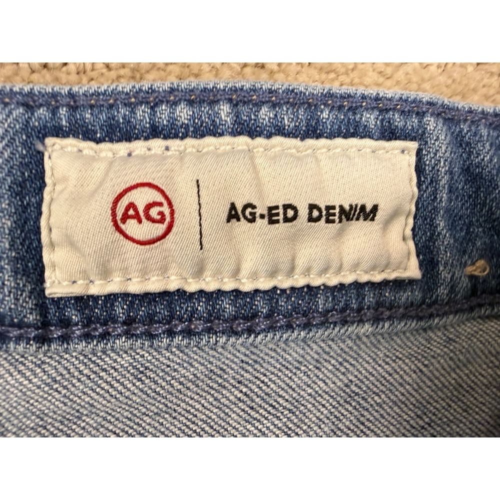 Women's AG Adriano Goldschmied Y2K Saige wide Leg Baggy Crop Sz 27 Raw Hem #1343 - Picture 11 of 16